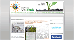 Desktop Screenshot of fondazioneuniverde.it